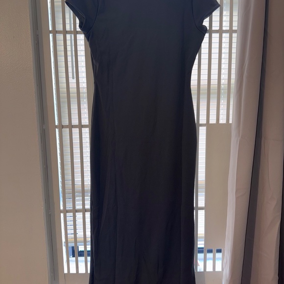 Dark Gray square neck dress - Picture 4 of 5